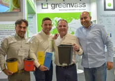The team with Greenvass: Vahid Bagheri, Erick Vazquez, Roque Cascales & Miguel Angel Lucena.