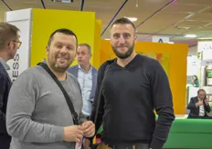 Nikola Petković of Agrikol with his colleague Igor