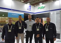 The team of Prykoc, propogator of youngplants end distributer for Jiffy in Turkey. Utky Yalcin, Ata Paykoc, Can Erol and Mustafa Oktay with Prykoc and in the middle Marc de Bruin from Jiffy