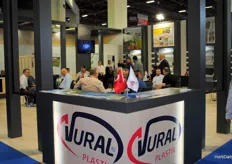 A very busy booth from Vural, who was their to show their new banana film.