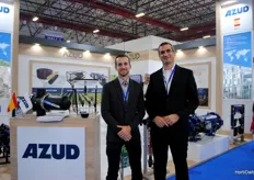 Borja Gonzalez and Francisco Garcia who are responsable for the African and Asian market from the company Azud.