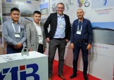 Gery Zhang, Hongjie Leng from XTIB, Arjan van Dijk from NPI and Mahmoud Ben Lamine of Maghreb Systems
