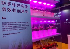 Display of Signify greenhouse artificial lighting system