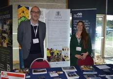 Garry Rudd and April Walker were on hand at the University of Lincoln stand.