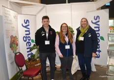 Harry Twinberrow, Rosie Frost and Sue Hutchinson at Syngenta.