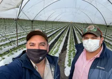 "Thank you Ricardo Guijarro, Alan Arnulfo Cisneros and Christian Israel Rocha Pérez for the experience of this interesting trip and how Plus the visit to the Expo Agroalimentaria to see the elite troop of agronomy... Nothing but the best for the farmer through the people," said