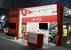 The booth of Aweta, helping growers with sorting solutions