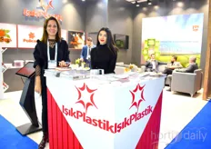 Ayse Tanyildizi and the representive of the company Isik Plastik.