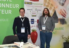 On the Planasa stand, William Jaguelin, sales representative and Amaël Lagarde, variety developer, presented a new strawberry variety.