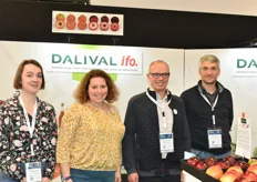 Claire Lefrançois, Fiona Davidson and Frederic Michaud (subsidiary manager) and Jean-Sébastien Berger (sales manager) representing Dalival at SIVAL.
