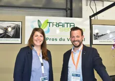 The Traita Service team Camille Mortreau, business manager, and Baptiste Debruyne, manager.
