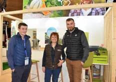 Antoine Vallet, SPF Diffusion, Christine Besson and Maxime Lombardie on the Syngenta stand.