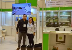 Marcela Ivet and Diego de la Cruz from the company Greenvass.
