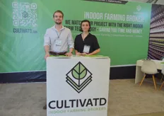 Max Hollington and Erika Parante with Cultivatd.